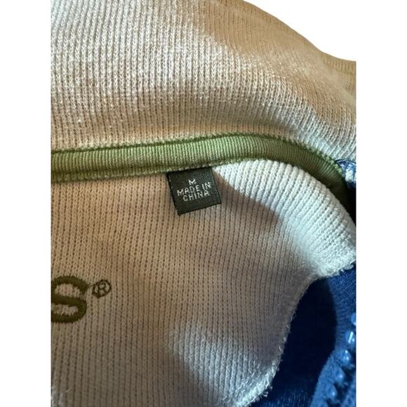 Orvis Blue Quarter Zip Pullover Sweater Men's Size Medium Preppy Golf Old Money - Picture 7 of 7